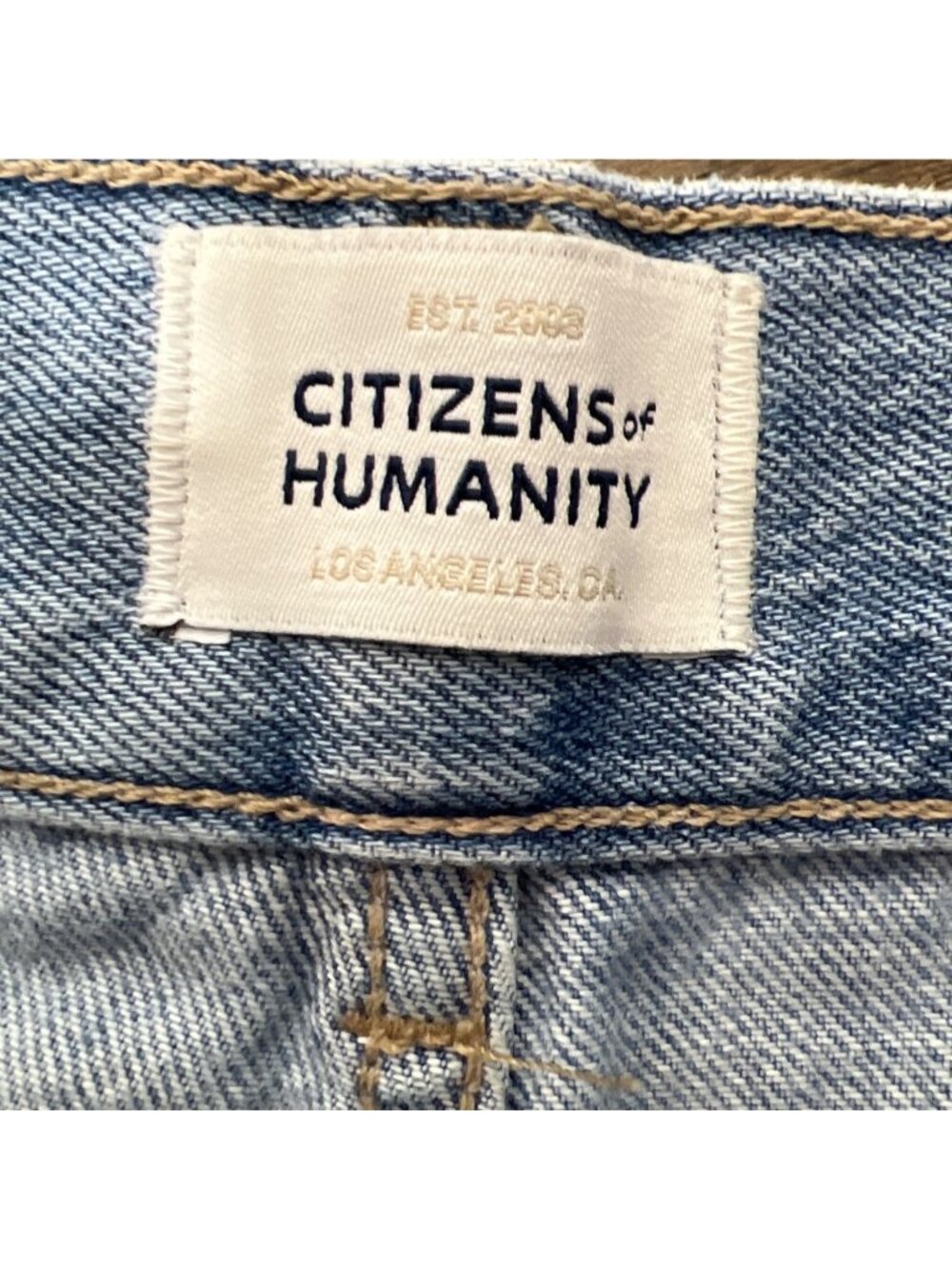 CITIZENS OF HUMANITY Marcelle Low Slung Easy Cargo Jeans in Cloud Nine Sz 28 EUC - Picture 4 of 9